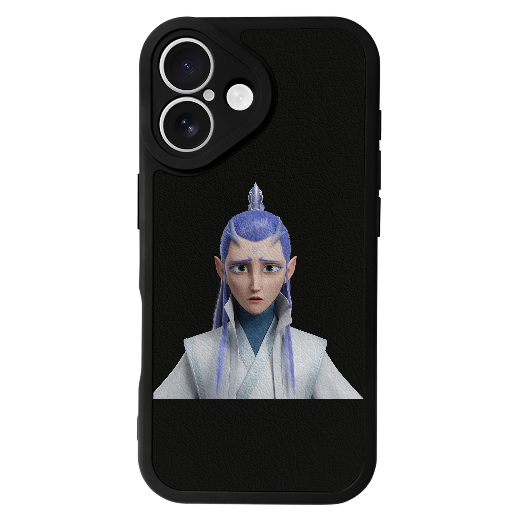 （画像用） Ne Zha 2 ナタ 魔童の大暴れ 【iPhone 16シリーズ対応】シリコンスマホケース（レザー調） 材質：シリコン
